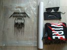 metallica lot pack VIP concert:affiche/echarpe/lunettes 2019 bruxelles amsterdam