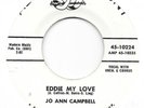 JO ANN CAMPBELL Eddie My Love on ABC doo wop teen PROMO 45 HEAR