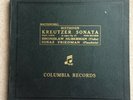 4 x 78 set EX HUBERMAN & FRIEDMAN Beethoven Kreutzer Sonata COLUMBIA LX 72-75