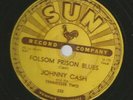 ROCKABILLY 78 - JOHNNY CASH -  FOLSOM PRISON BLUES  - HEAR 1955 SUN 232
