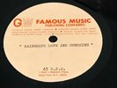 NORTHERN SOUL ACETATE Robert John RAINDROPS LOVE AND SUNSHINE rare w/lyric sheet