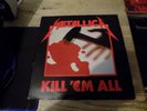 METALLICA--KILL 'EM ALL, MUSIC FOR NATIONS, 1983, CLASSIC THRASH METAL VINYL DOU