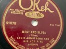 Electric Okeh 41075 Louis Armstrong Hot Five-West End Blues/Fireworks (1928)