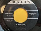 THE CHESTNUTS Love Is True b/w It's You I Love DOO WOP 45 Davis 447 black rocker