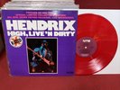 Beautiful NM Jimi Hendrix “High, Live ‘N Dirty” Original Nutmeg RED Vinyl LP