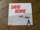 DAVID BOWIE Let's dance FRENCH ONLY PROMO PS rare 90