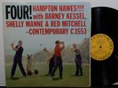 HAMPTON HAWES Four  LP CONTEMPORARY C3553 MONO DG 1958 Jazz BARNEY KESSELL