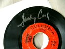 Johnny Cash A Boy Named Sue / San Quentin AUTOGRAPHED 45 rpm Vinyl Record VG