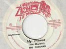 Reggae BIM SHERMAN My woman / Version Zion Jamaican press