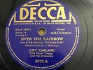 FILM 78 Judy Garland OVER THE RAINBOW/THE JITTERBUG Decca 2672 (E-) Wizard Of Oz
