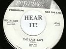 Jack Nitzsche HOT ROD SURF INSTRO 45 (Reprise 0262 PROMO) The Last Race /The Man