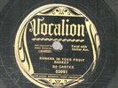 124g5.  Bo Carter - Banana In Your Fruit Basket & Pussy Cat Blues-Vocalion 03091