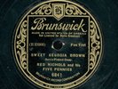 78tk-Jazz-BRUNSWICK 6841-Red Nichols-(Sweet Georgia Brown/By the Shalimar)