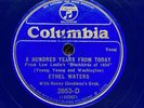 ETHEL WATERS + BENNY GOODMAN’S ORCH 1933 ROYAL BLUE WAX COLUMBIA 2853-D, RARE