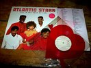 ATLANTIC STARR all in the name of love PROMO LP w/ RED heart shaped VINYL 45 NM-