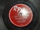 78 DOO WOP ARTHUR LEE MAYE & THE CROWNS  PLEASE DON'T LEAVE ME/ DO THE BOP VG+