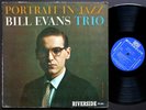 BILL EVANS TRIO Portrait In Jazz LP RIVERSIDE RLP 12-315 DG MONO Scott LaFaro