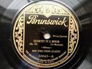 New York String Quartet 78rpm Single 12-inch Brunswick Records #20043 Debussy