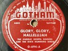 Angelic Gospel Singers Dixie Humming birds 1951 78 Glory Glory Hallelujah GOTHAM
