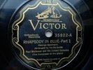 Paul Whiteman 78rpm Single 12-inch Victor Records VE #35822 Rhapsody In Blue