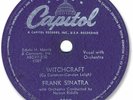 1958 FRANK SINATRA Pop Vocal 78 RPM Record. Witchcraft