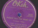 78-DOO-WOP-SCHOOLBOYS-PLEASE SAY YOU WANT ME/SHIRLEY on OKEH  CLASSIC