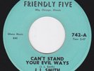 Chicago Blues Rocker 45 - J L SMITH - Can't Stand Your Evil Ways / My Spirit