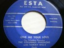 THE COLUMBUS PHARAOHS with Tommy Wills  ESTA 1958 Ohio Soul Doo Wop 45