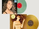Mariah Carey Self Titled and Butterfly Albums Vinyl Glass Bottle and Gold Lot