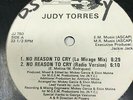 Judy Torres No Reason To Cry Vinyl Record Original Latin Freestyle
