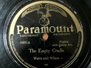 PRE WAR COUNTRY 78 - WATTS and WILSON The Empty Cradle PARAMOUNT 3007 RARE