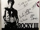 ROCKY III SOUNDTRACK Survivor signed LP record 1982 LO51130 LIBERTY UA/Capitol