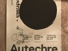 AUTECHRE V Rare SIGNED Australian Oversteps Tour Poster 2010 No LP Aphex Warp