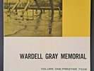 WARDELL GRAY MEMORIAL - VOL.1 LP orig. PRESTIGE PRLP 7008 1st MONO DG RVG - NM