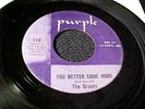 GRAPES You Better Come Home/When The 4 Winds Blow RARE INDIANA GARAGE 45 Purple