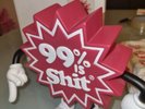 Extremely rare Mark James 99% Is Shit art Figurine - Signed 71 of 99