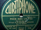 DISQUE 78 TOURS/RPM/JAZZ FRANCAIS/ORCHESTRE DE JAZZ  CURTI/UN AIR DE GAITE