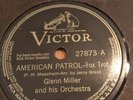 Glenn Miller AMERICAN PATROL / SOLDIER LET ME READ YOUR LETTER Victor 27873 VV+