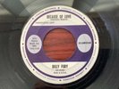 Billy Fury Because of Love US London PROMO 45 Rock n Roll Rockabilly RARE