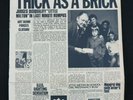 Jethro Tull Thick As A Brick (newspaper sleeve) Album