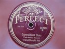 ORIGINAL MEMPHIS FIVE 78 RPM AFRICA / SUPERSTITIOUS BLUES 1924 PERFECT BROWN WAX