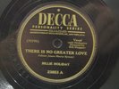 Billie Holiday Solitude / There Is No Greater Love  Decca 23853 10
