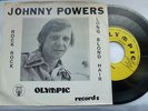 JOHNNY POWERS 45 'ROCK ROCK' OLYMPIC MONSTER 1957 ROCKABILLY RARE 1976 REISS V+
