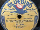BO CARTER BLUEBIRD 6058 BLUES 78 RPM E- HEAR