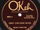 Okeh #40064: Henry Whitter-Tippy Two Step Blues/Hop Out Ladies Shortnin Bread E+