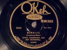 78 RPM -- Louis Armstrong & His Orchestra, Okeh 8703, E-V+ Jazz