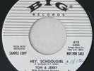 BIG 613 Tom & Jerry Orig PROMO Rock n Roll Mint Minus Hey Schoolgirl