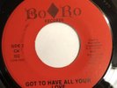 ROY ROBERTS   GOT TO HAVE ALL YOUR LOVE   BO RO   Rare Orig. Northern Soul 45