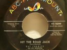 45 RPM R&B RAY CHARLES, HITTHE ROAD JACK / THE DANGER ZONE