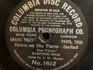 1902 Columbia one-sided 78rpm Record - J. W. Meyers